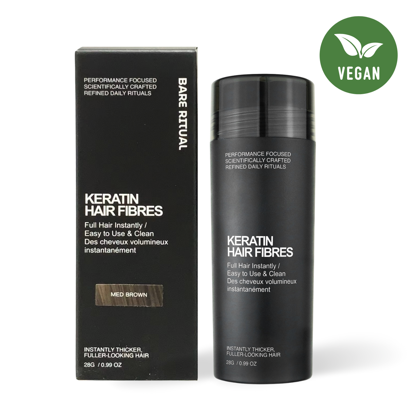 Bare Ritual: Premium Keratin Hair Fibres - 28g